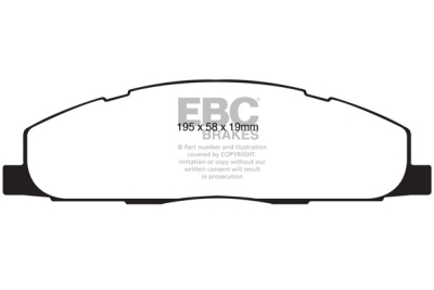 EBC sada brzd PD08KR | destičky Yellowstuff & kotouče Ultimax zadní PD08KR158