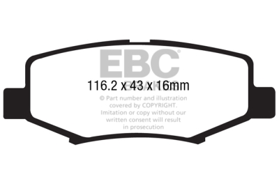 EBC sada brzd PD08KR | destičky Yellowstuff & kotouče Ultimax zadní PD08KR155