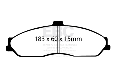 EBC sada brzd PD13KF | destičky Yellowstuff & kotouče TurboGroove přední PD13KF345