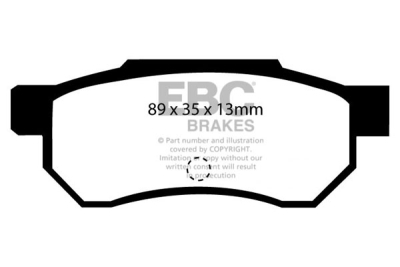 EBC sada brzd PD03KR | destičky Yellowstuff & kotouče Standard zadní PD03KR321