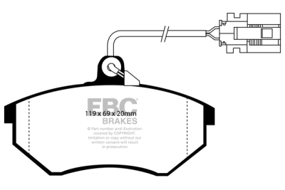 EBC Greenstuff | brzdové destičky přední DP2981