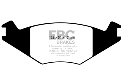 EBC Greenstuff | brzdové destičky přední DP2515