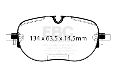 EBC Greenstuff | brzdové destičky přední DP22446