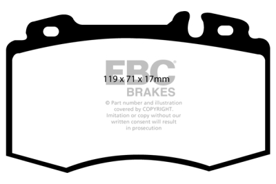 EBC sada brzd PD02KF | destičky Redstuff & kotouče Standard přední PD02KF321