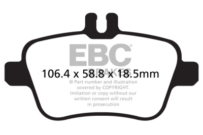 EBC Greenstuff | brzdové destičky zadní DP22157
