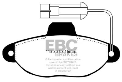 EBC sada brzd PD06KF | destičky Greenstuff & kotouče Ultimax přední PD06KF229