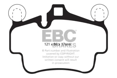 EBC sada brzd PD05KR | destičky Orangestuff & kotouče Standard zadní PD05KR587
