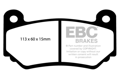 EBC Yellowstuff | brzdové destičky přední DP41377R