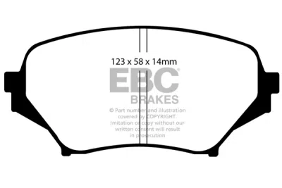 EBC sada brzd PD03KF | destičky Yellowstuff & kotouče Standard přední PD03KF695