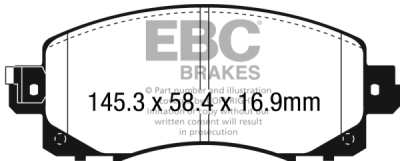 EBC Greenstuff | brzdové destičky přední DP22330