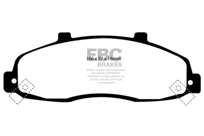 EBC Yellowstuff | brzdové destičky přední  DP41259R