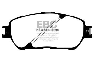 EBC Greenstuff | brzdové destičky přední DP21674
