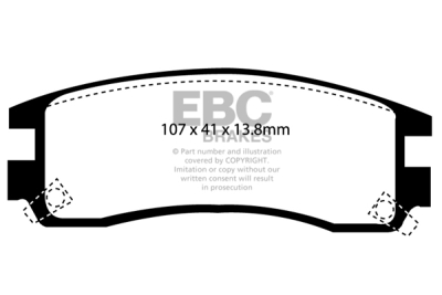 EBC Greenstuff | brzdové destičky zadní DP21609
