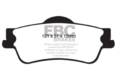 EBC Yellowstuff | brzdové destičky zadní DP41834R