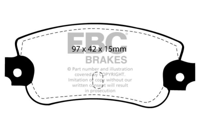 EBC RP-X | závodní brzdové destičky zadní DP81470RPX