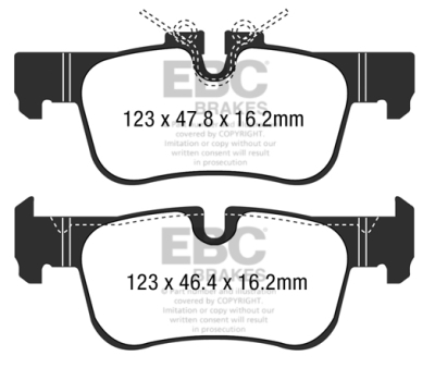 EBC sada brzd PD08KR | destičky Yellowstuff & kotouče Ultimax zadní PD08KR424