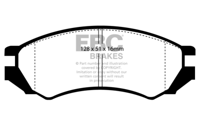 EBC Yellowstuff | brzdové destičky přední  DP4839R