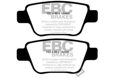 EBC sada brzd PD03KR | destičky Yellowstuff & kotouče Standard zadní PD03KR788