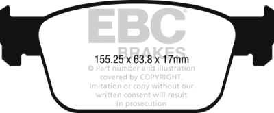 EBC Yellowstuff | brzdové destičky přední  DP42273R