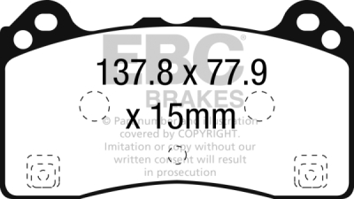 EBC Yellowstuff | brzdové destičky přední  DP42274R