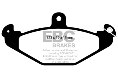 EBC sada brzd PD18KR | destičky Yellowstuff & kotouče BSD zadní PD18KR054