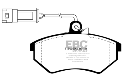 EBC Greenstuff | brzdové destičky přední DP2982/2