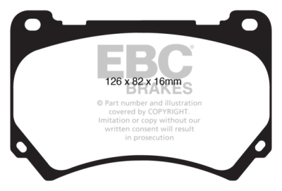 EBC Yellowstuff | brzdové destičky přední  DP41849R