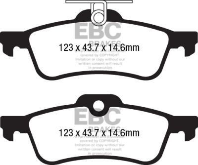 EBC Bluestuff NDX | brzdové destičky zadní DP52181NDX