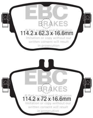 EBC sada brzd PD03KR | destičky Yellowstuff & kotouče Standard zadní PD03KR1000