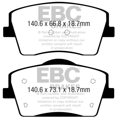 EBC sada brzd PD01KF | destičky Greenstuff & kotouče Standard přední PD01KF1935