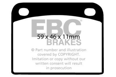 EBC sada brzd PD03KF | destičky Yellowstuff & kotouče Standard přední PD03KF684