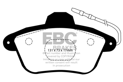 EBC Yellowstuff | brzdové destičky zadní DP41526R