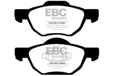 EBC Yellowstuff | brzdové destičky přední  DP41525R