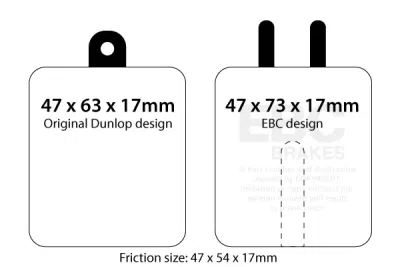 EBC sada brzd PD01KR | destičky Greenstuff & kotouče Standard zadní PD01KR252