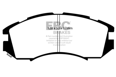 EBC Greenstuff | brzdové destičky přední DP2819