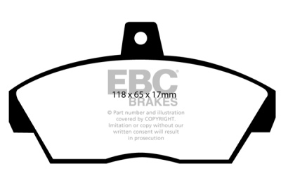 EBC Greenstuff | brzdové destičky přední DP2810