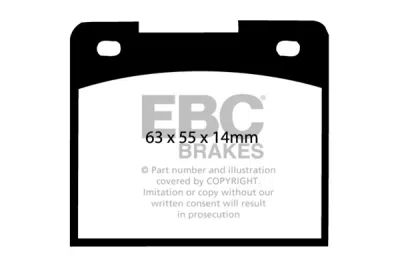 EBC sada brzd PD02KF | destičky Redstuff & kotouče Standard přední PD02KF285