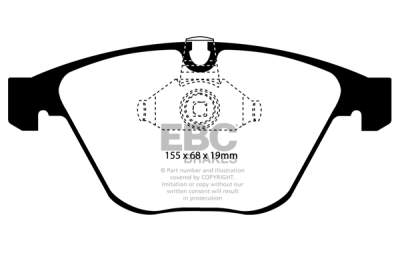 EBC sada brzd PD09KF | destičky Bluestuff & kotouče Ultimax přední PD09KF435
