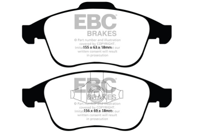 EBC sada brzd PD01KF | destičky Greenstuff & kotouče Standard přední PD01KF1280
