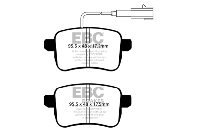 EBC Greenstuff | brzdové destičky zadní DP22079