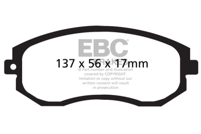 EBC sada brzd PD13KF | destičky Yellowstuff & kotouče TurboGroove přední PD13KF628