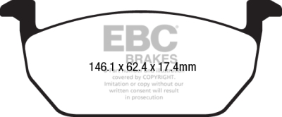 EBC sada brzd PD03KF | destičky Yellowstuff & kotouče Standard přední PD03KF1500