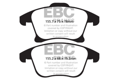 EBC sada brzd PD01KF | destičky Greenstuff & kotouče Standard přední PD01KF1688
