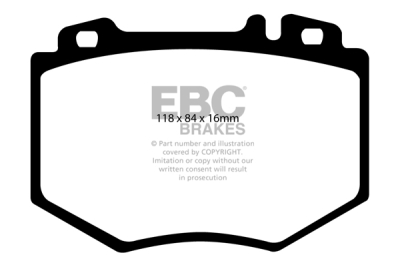 EBC Yellowstuff | brzdové destičky přední DP41487R