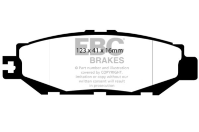 EBC sada brzd PD01KR | destičky Greenstuff & kotouče Standard zadní PD01KR434