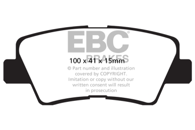 EBC sada brzd PD01KR | destičky Greenstuff & kotouče Standard zadní PD01KR412