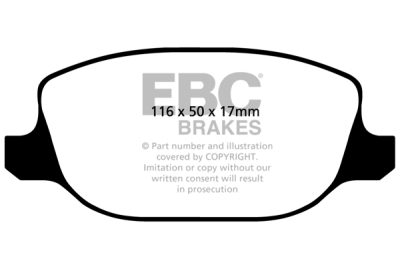 EBC sada brzd PD01KR | destičky Greenstuff & kotouče Standard zadní PD01KR416