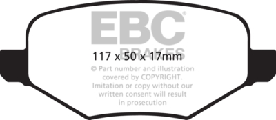 EBC sada brzd PD01KR | destičky Greenstuff & kotouče Standard zadní PD01KR838