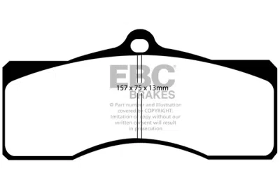 EBC sada brzd PD12KF | destičky Redstuff & kotouče TurboGroove přední PD12KF099