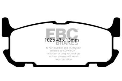 EBC Bluestuff B | brzdové destičky zadní DP51685B